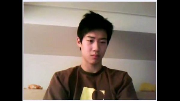 Big dicked Korean boy jacks off