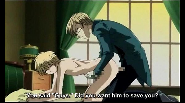 Blonde hentai guy gets his anal fucked hard